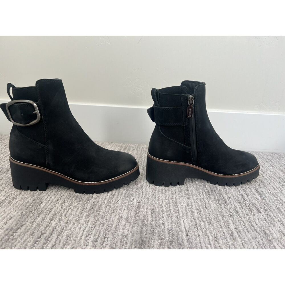 Blondo Women's Danika Waterproof Ankle Boot Black Leather, Buckle, Size 6 - Picture 4 of 6